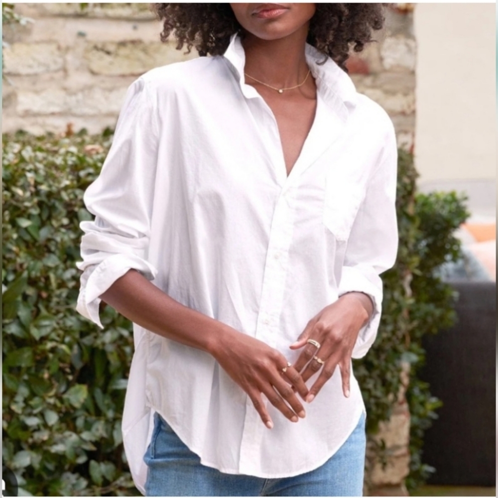 Frank & Eileen White Button-Down Eileen Shirt